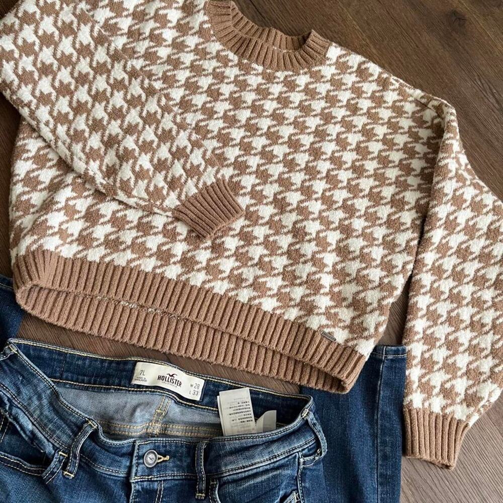 Hollister knit sweater y2k preppy
